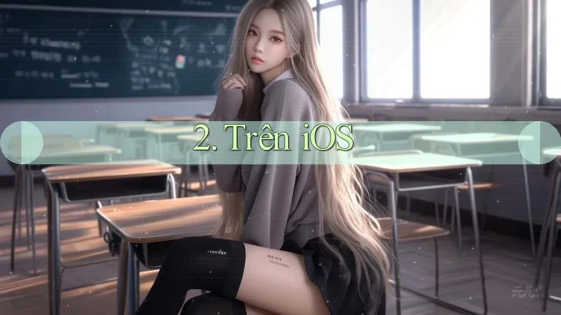 2. Trên iOS 2. Trên iOS