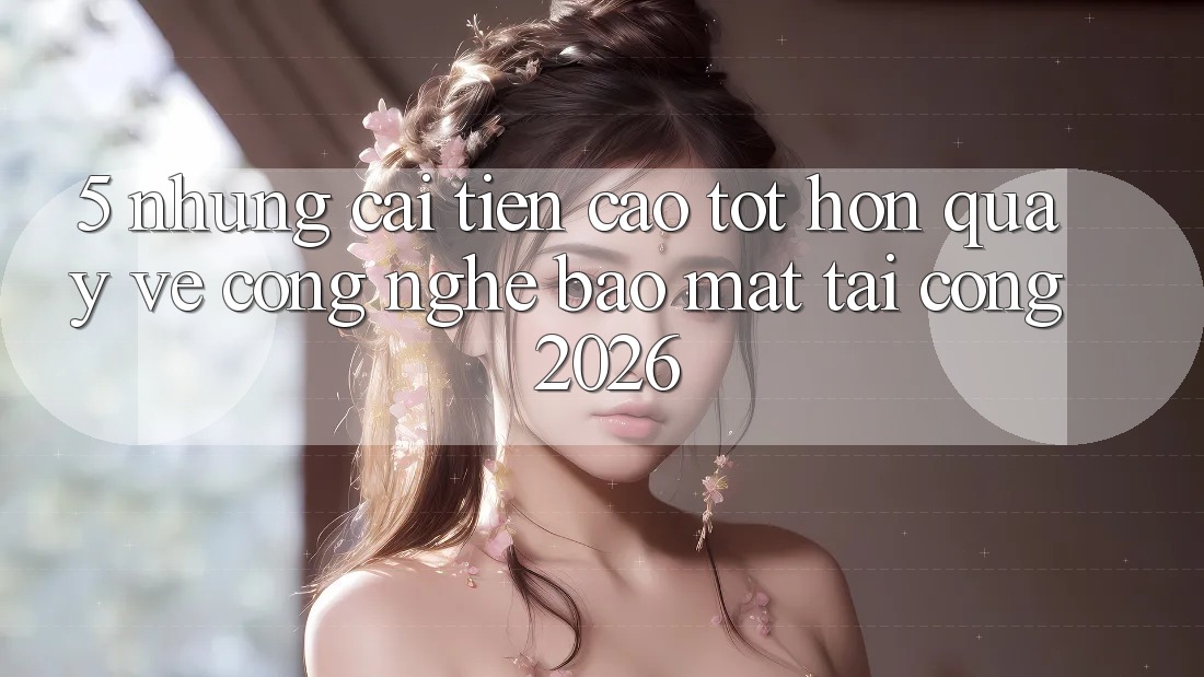 5. Những Cải Tiến Cao tốt hơn Quay về Công Nghệ Bảo Mật Tại Cổng 2026