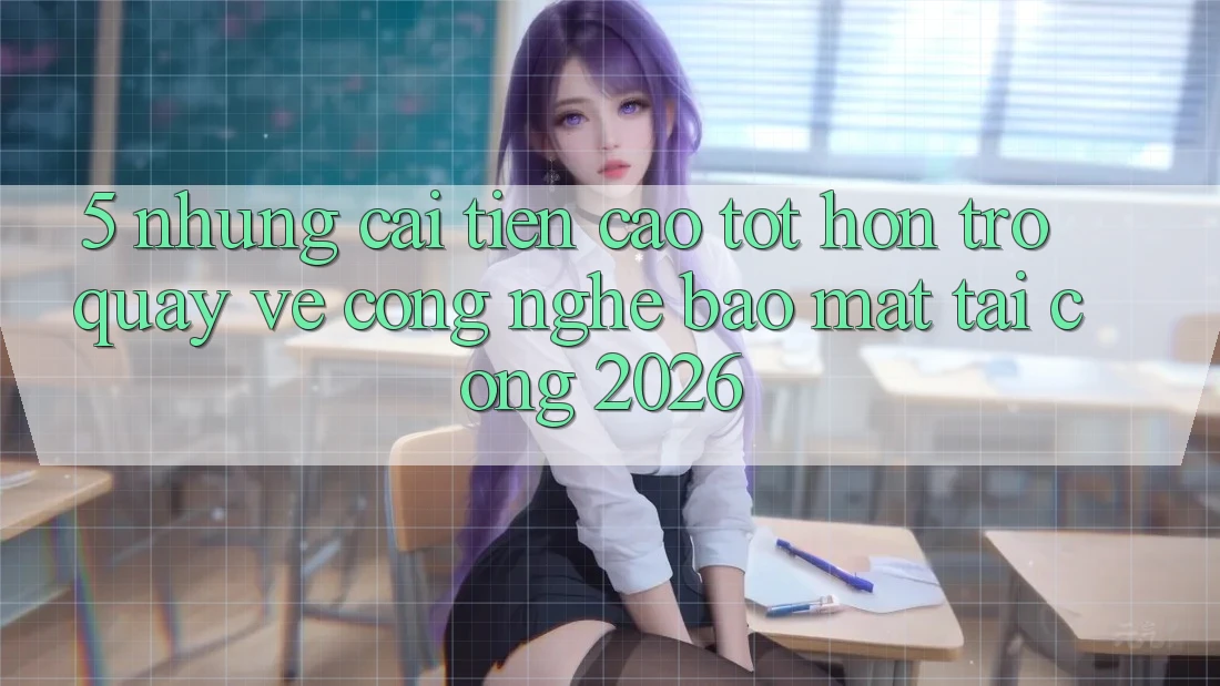 5. Những Cải Tiến Cao tốt hơn Trở quay về Công Nghệ Bảo Mật Tại Cổng 2026