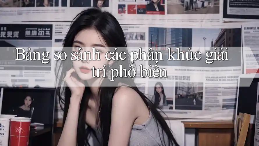 Bảng so sánh các phân khúc giải trí phổ biến Bảng so sánh các phân khúc giải trí phổ biến