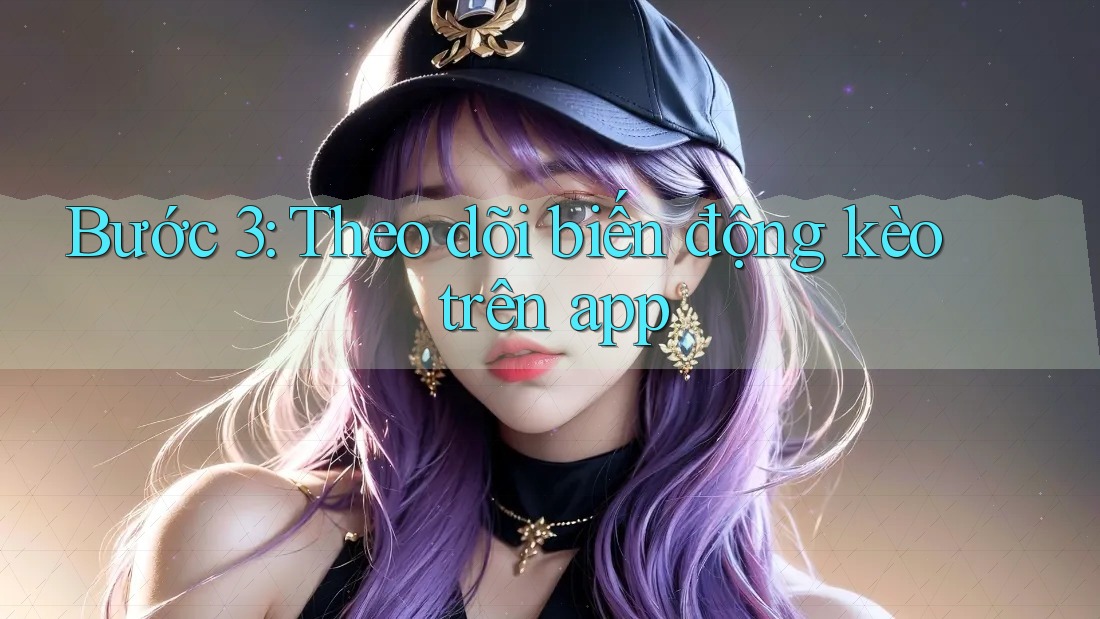 Bước 3: Theo dõi biến động kèo trên app Bước 3: Theo dõi biến động kèo trên app