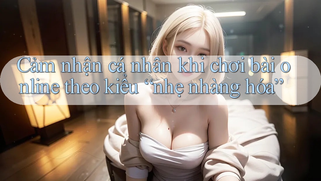 Cảm nhận cá nhân khi chơi bài online theo kiểu “nhẹ nhàng hóa” Cảm nhận cá nhân khi chơi bài online theo kiểu “nhẹ nhàng hóa”