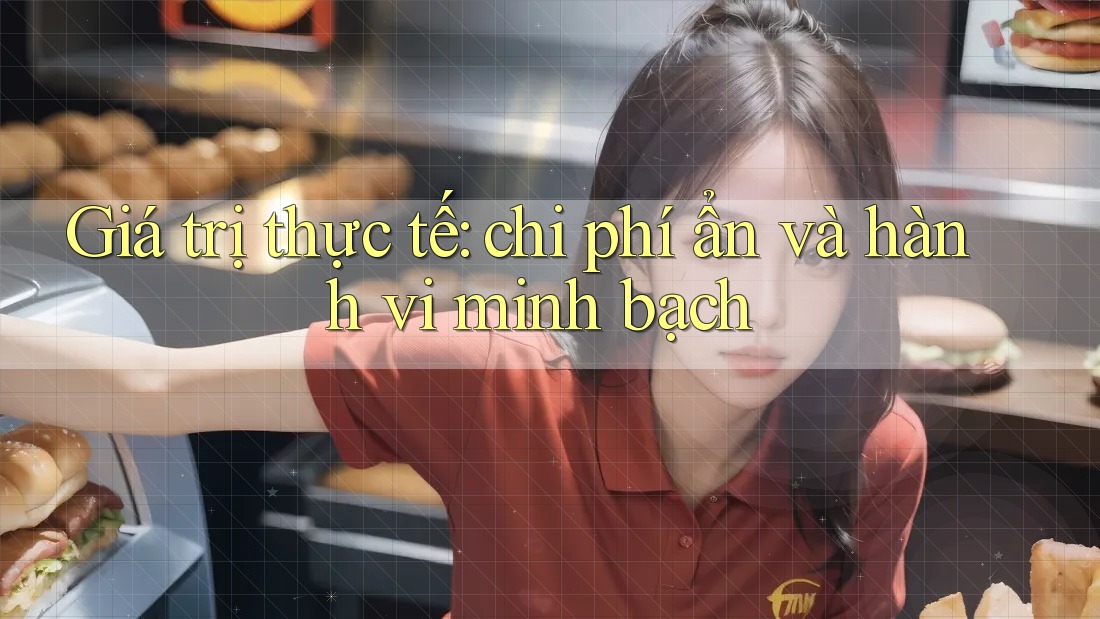 Giá trị thực tế: chi phí ẩn và hành vi minh bạch Giá trị thực tế: chi phí ẩn và hành vi minh bạch