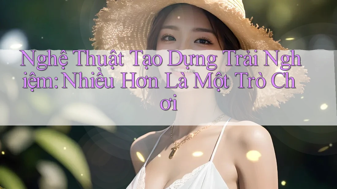 Nghệ Thuật Tạo Dựng Trải Nghiệm: Nhiều Hơn Là Một Trò Chơi Nghệ Thuật Tạo Dựng Trải Nghiệm: Nhiều Hơn Là Một Trò Chơi