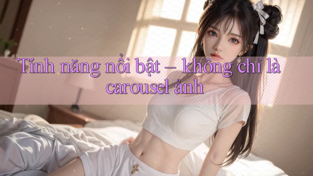 Tính năng nổi bật – không chỉ là carousel ảnh Tính năng nổi bật – không chỉ là carousel ảnh